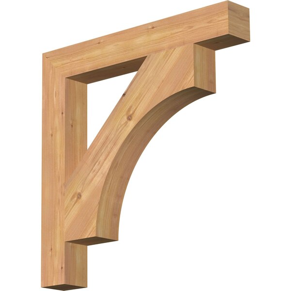 Ekena Millwork Westlake Block Smooth Bracket, Western Red Cedar, 3 1/2"W x 26"D x 26"H BKT04X26X26WTL05SWR - main
